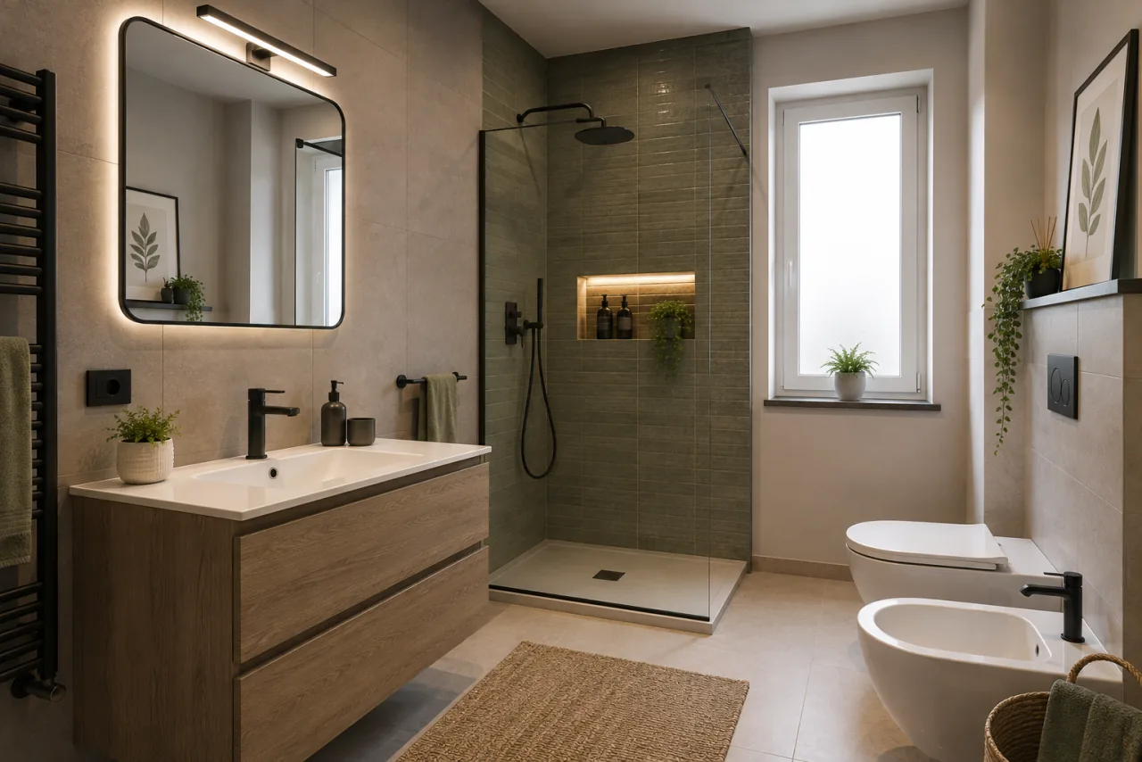 Bagno ristrutturato, immagine illustrativa per la pagina dedicata a Corsico