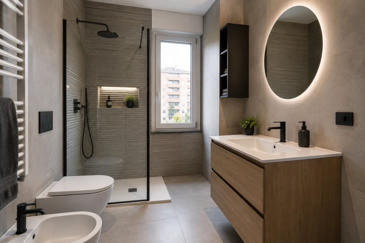 Bagno ristrutturato, immagine illustrativa per la pagina dedicata a Rho