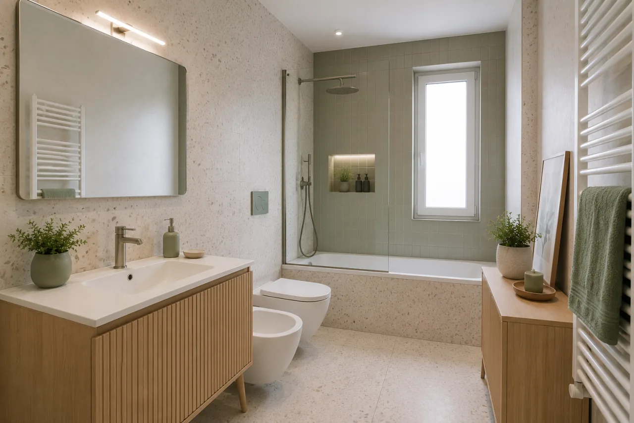 Bagno ristrutturato, immagine illustrativa per la pagina dedicata a Rozzano