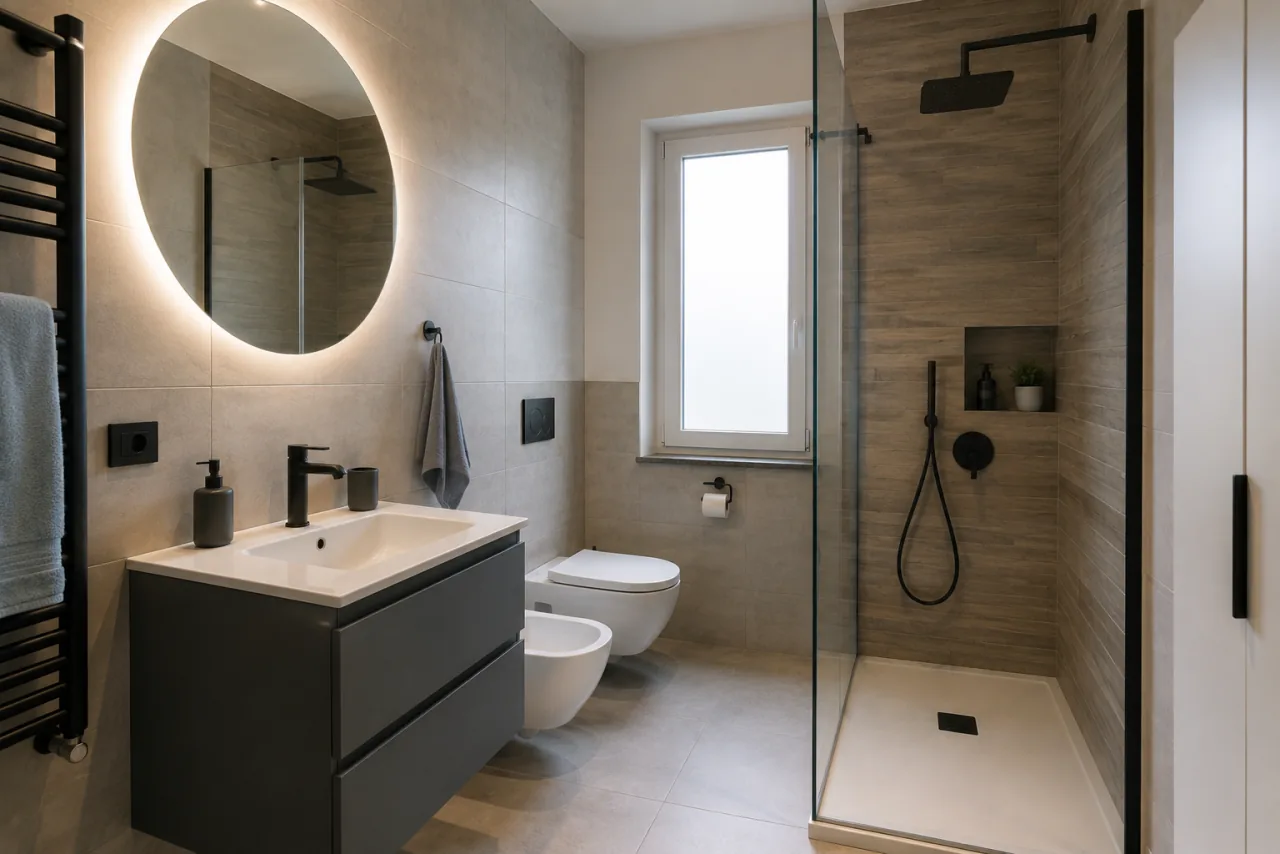 Bagno ristrutturato, immagine illustrativa per la pagina dedicata a Segrate
