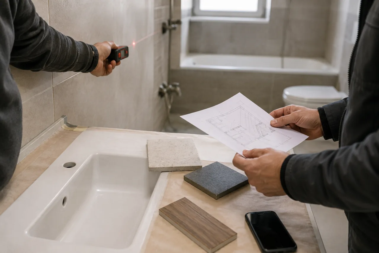 Preparazione di una richiesta di preventivo per il bagno